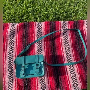 Teal Dr martens 7 inch purse